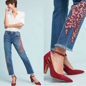 ANTHROPOLOGIE/Pilcro and the Letterpress Slim Boyfriend Jeans